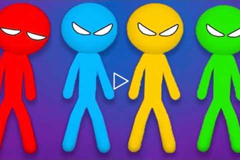 Stickman Party Tournament All Random Funny Minigames 1 2 3 4 Player Games 2022 Gameplay iOS | PPARTY