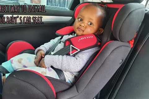 How I Install Baby Jianna's Car Seat// Vlog// Both Forward and Rear Facing