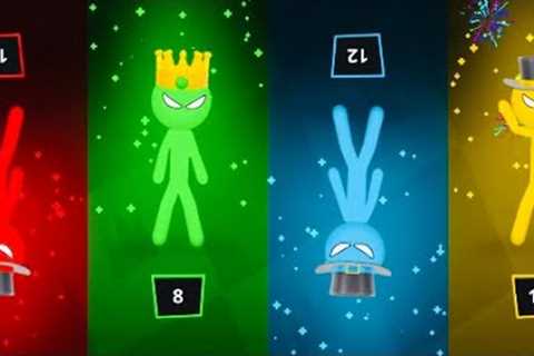 stickman party👽1 2 3 4🏆tournament 7 random games. 🎩LAMA''s reward. ALEX has failed👎