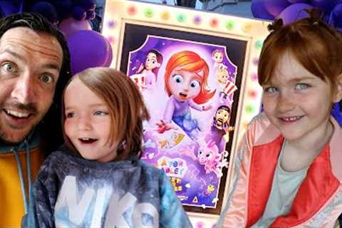 A for ADLEY - MOViE DAY 💜  a Best Day Ever at the Purple Carpet Party with Friends & Rainbow..