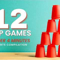 12 Cup GAMES in 4 MINUTES Compilation - For Any Size Party, Group or Classroom